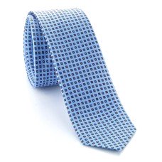 Cravatta Sartoriale Arcamone Azzurro-Marrone